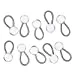 10-Pack White Collar Extenders - Elastic Extenders For Dress