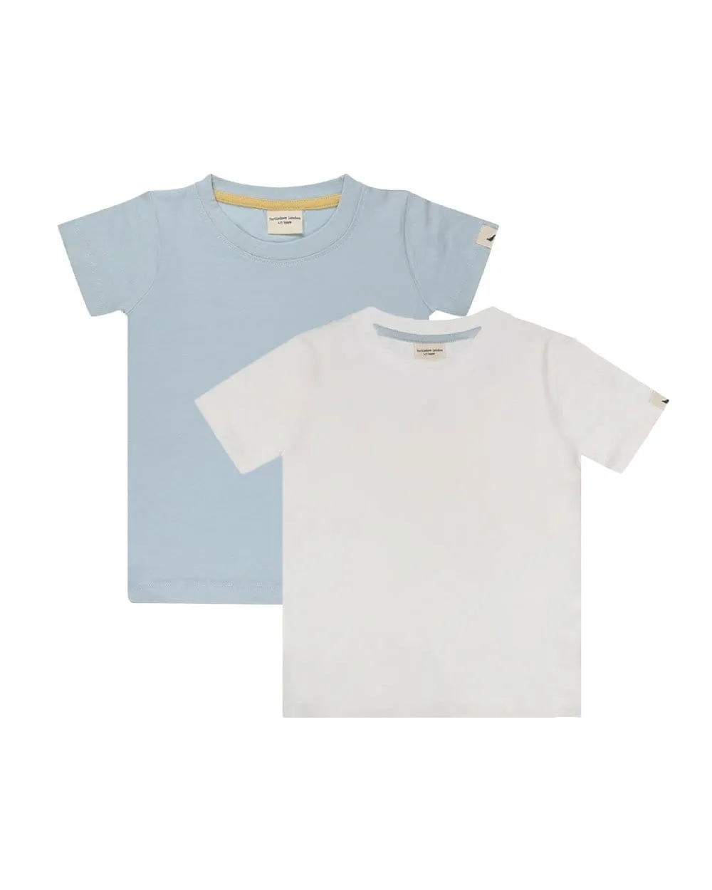 2-Pack Ecru/Blue Layering T-Shirts