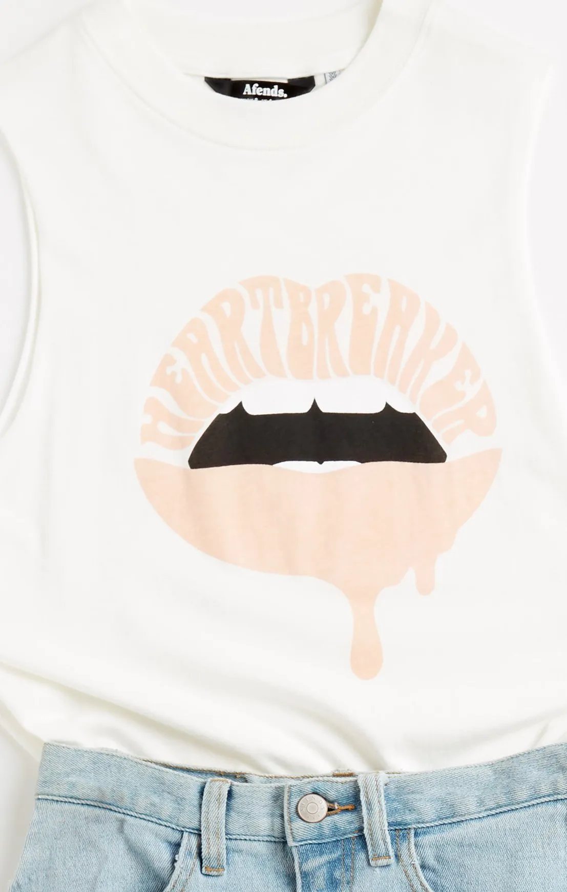 Afends Womens Rose Lips - Bandcut Tee