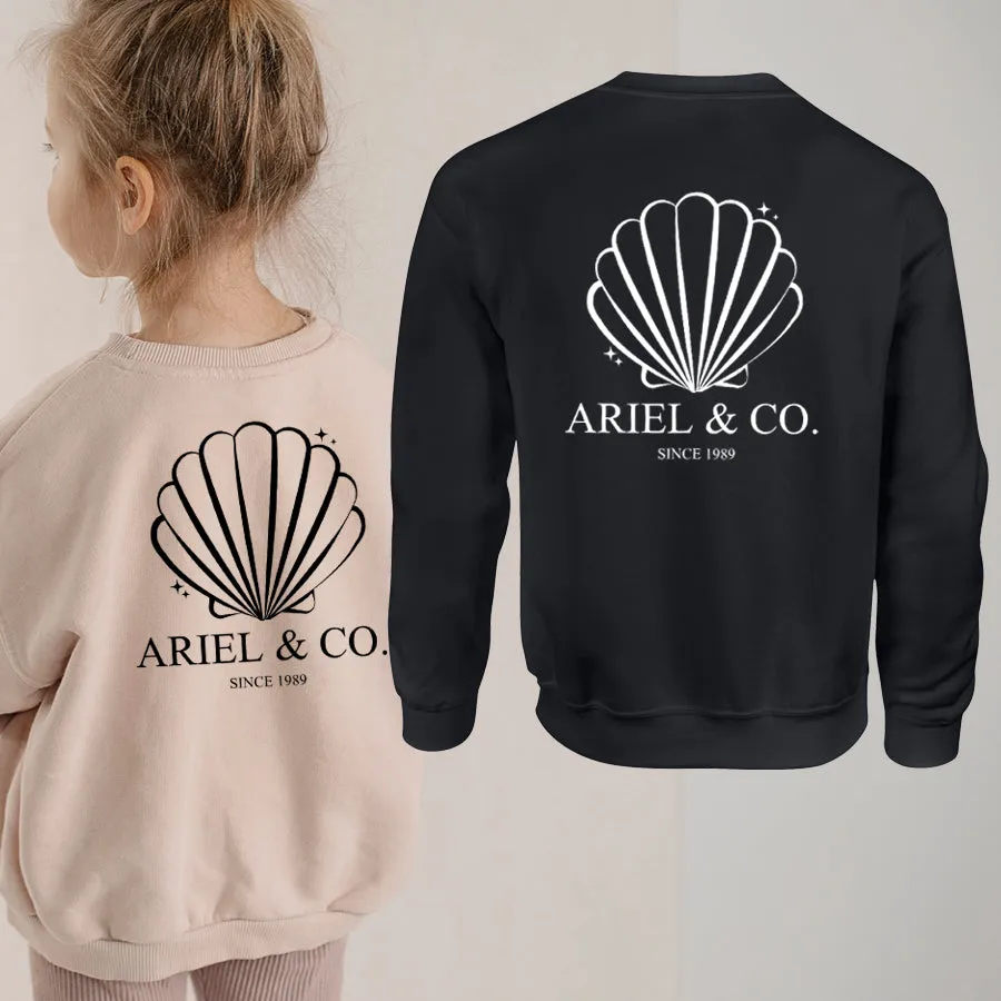 Ariel & Co 1989 Back Logo Kids Sweatshirt