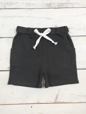 Boys Black Shorts With Pockets