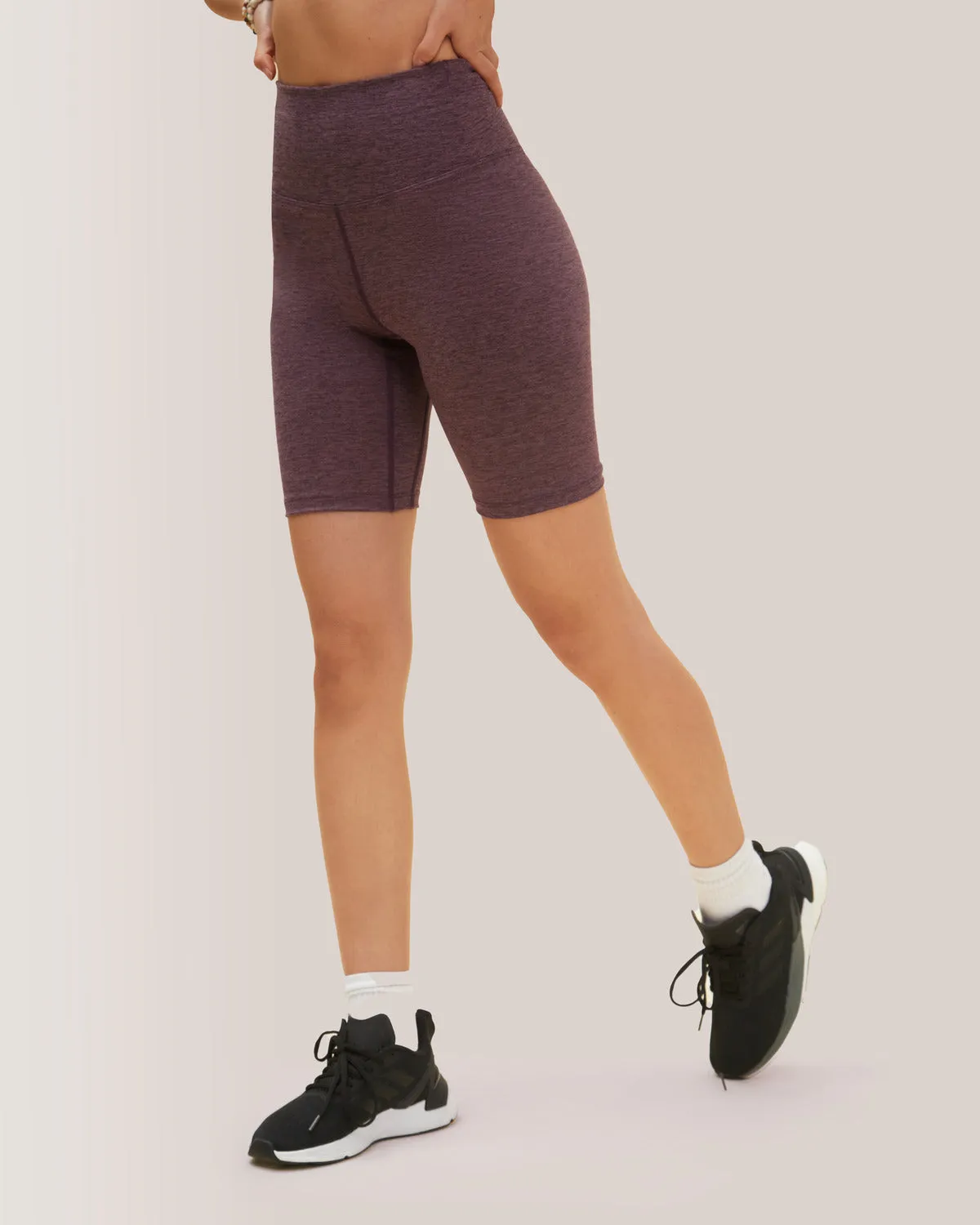 Buttery Soft High-Rise BFF Shorts - Eggplant