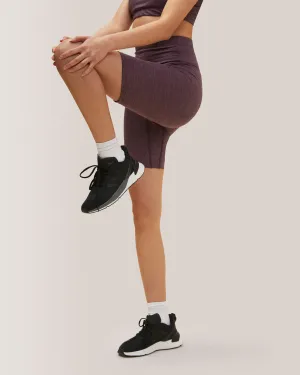 Buttery Soft High-Rise BFF Shorts - Eggplant