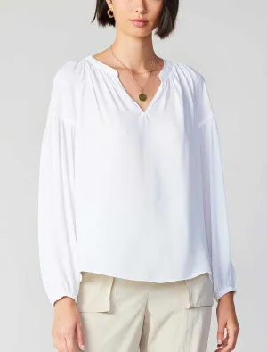 Current Air Split Neck Blouse