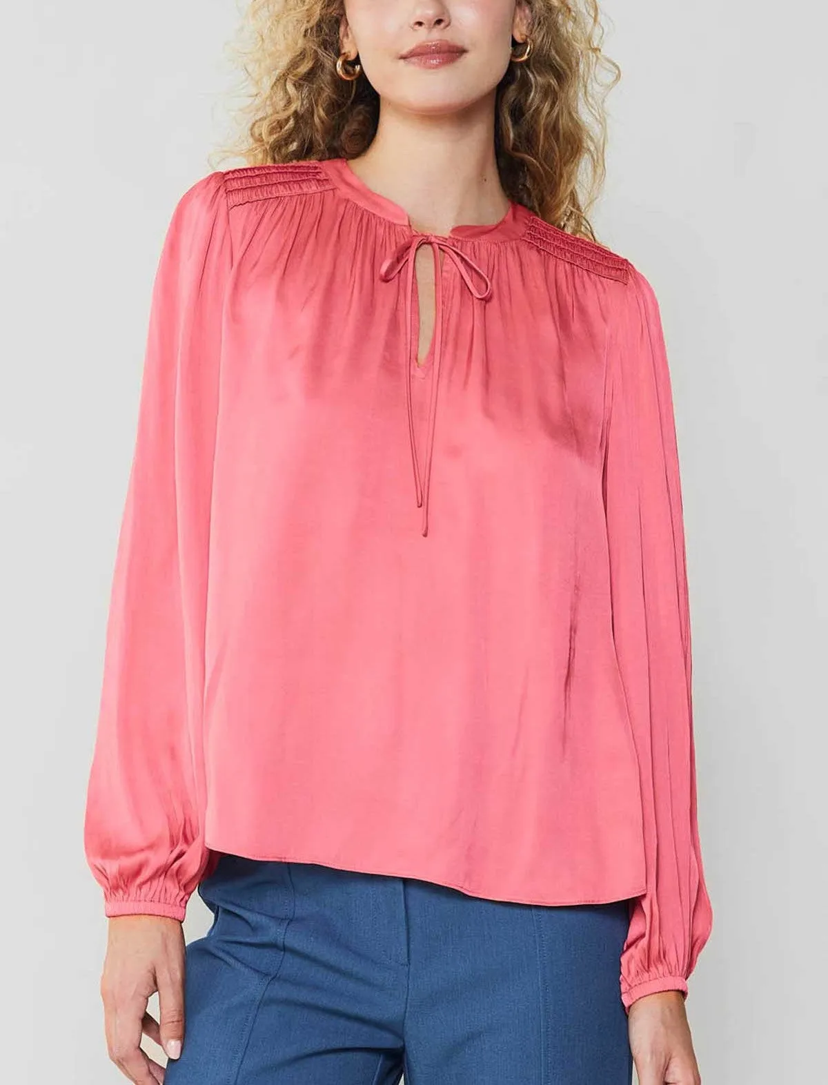 Current Air Tie Smock Blouse