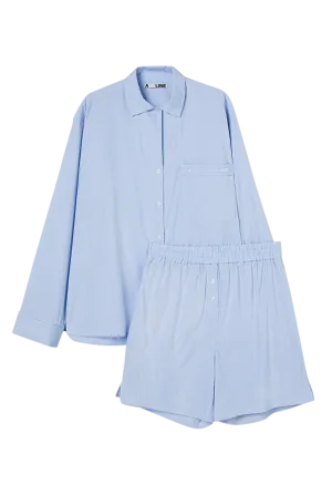 Dream Blue Stripe Pyjama Set