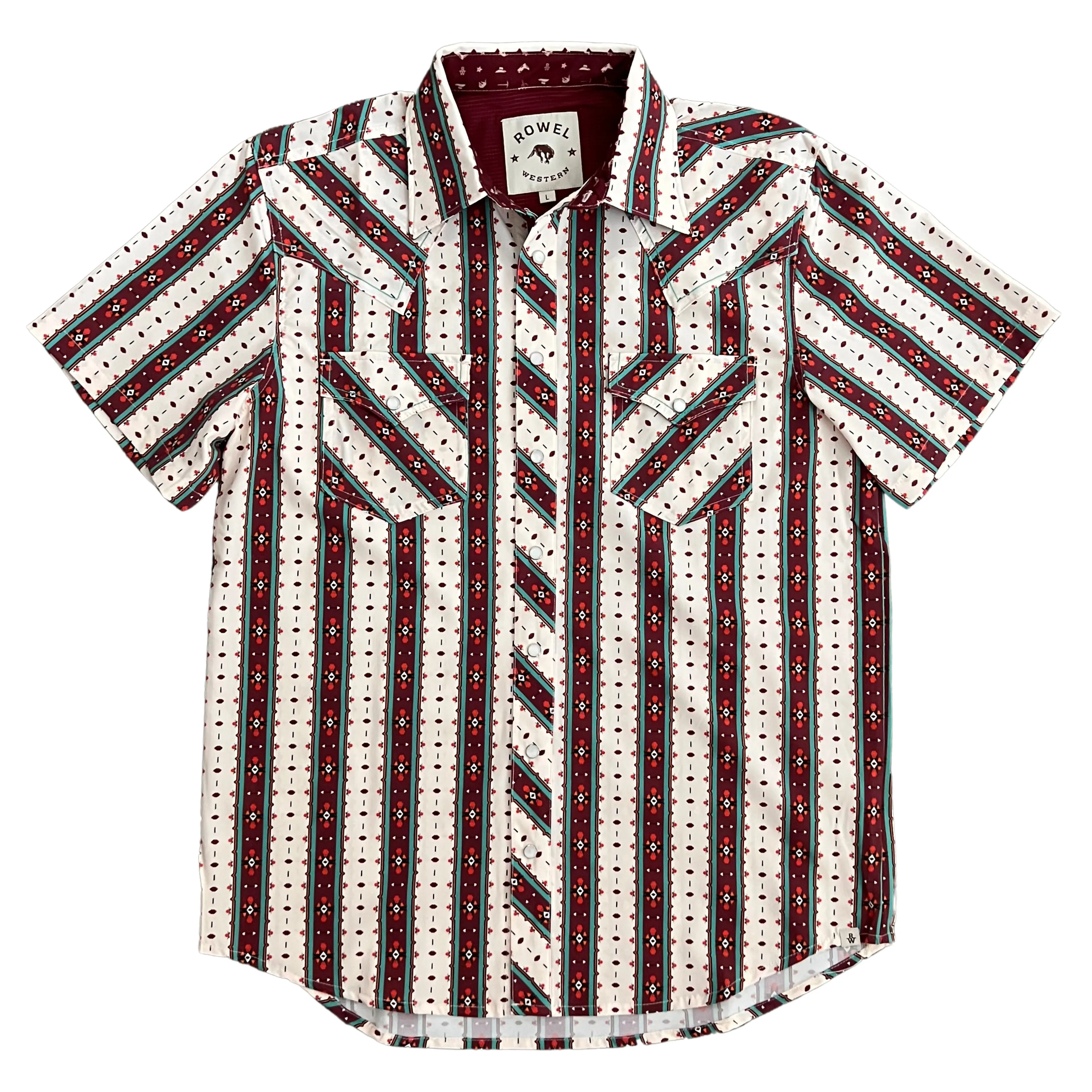 El Paso Stripe Short Sleeve Performance Western Shirt