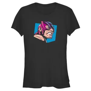 Junior's Marvel Avengers Classic Hawkeye CoseUp T-Shirt