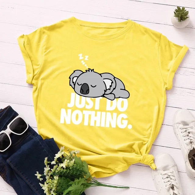 Just Do Nothing Koala T-Shirt