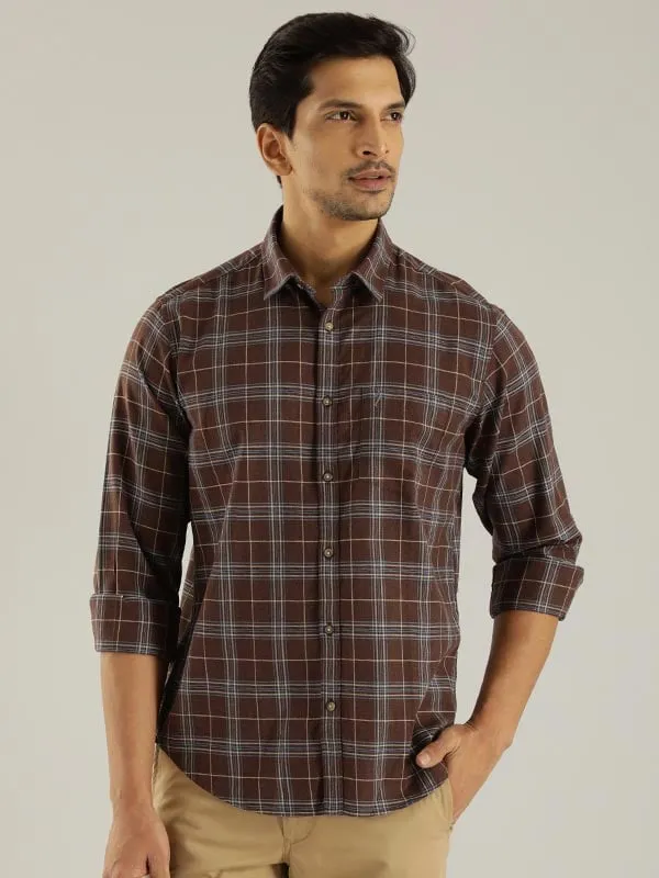 Men Checked Full Sleeve Cotton Shirt