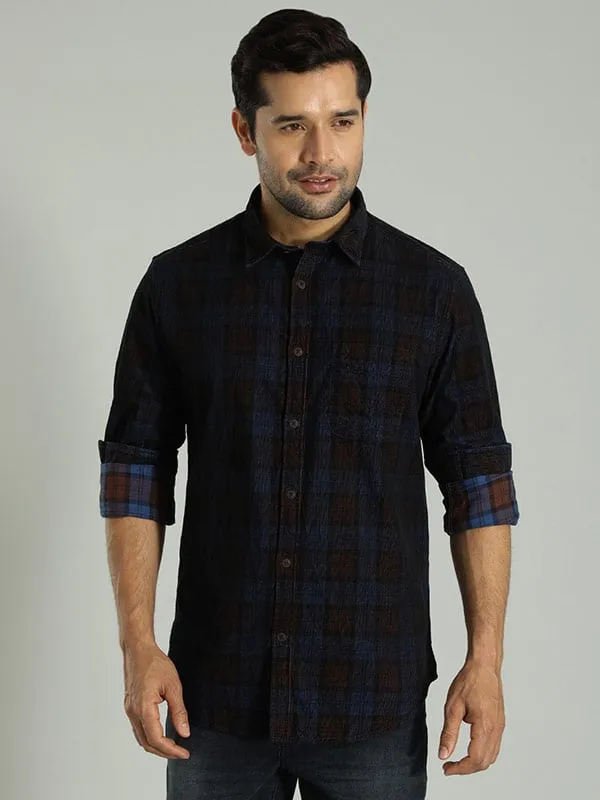 Men Checked Full Sleeve Cotton Shirt