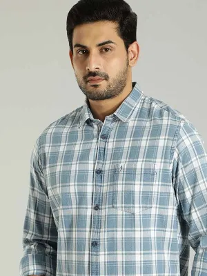 Men Checked Full Sleeve Cotton Shirt