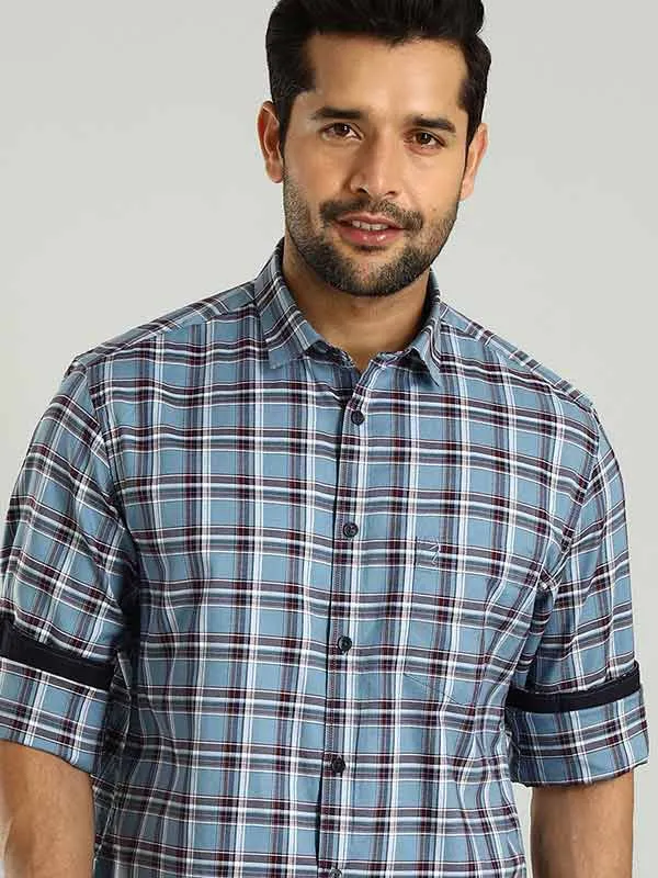 Men Checked Full Sleeve Cotton Shirt