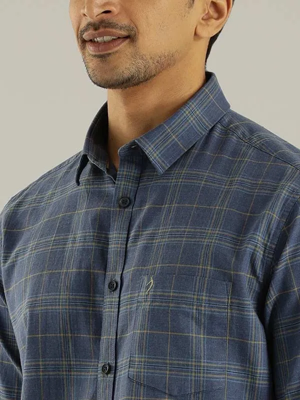 Men Checked Full Sleeve Cotton Shirt