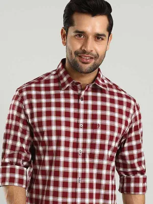 Men Checked Full Sleeve Cotton Shirt