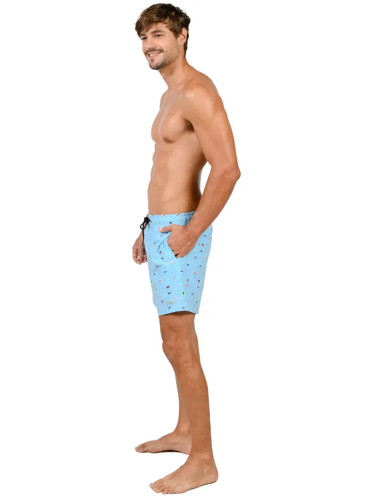 Men's 4-way stretch shorts with full boxer lining inside