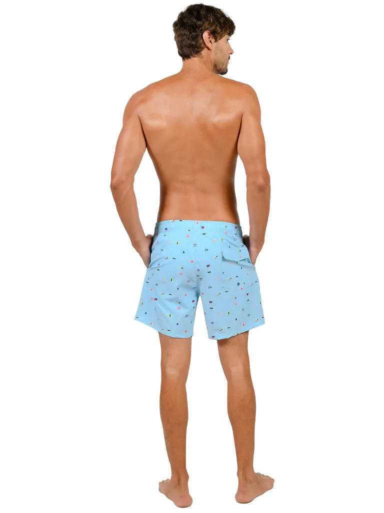 Men's 4-way stretch shorts with full boxer lining inside