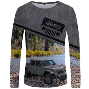 Off Road Jeep Gladiator - Stingray Grey UPF 50  Long Sleeve Shirt