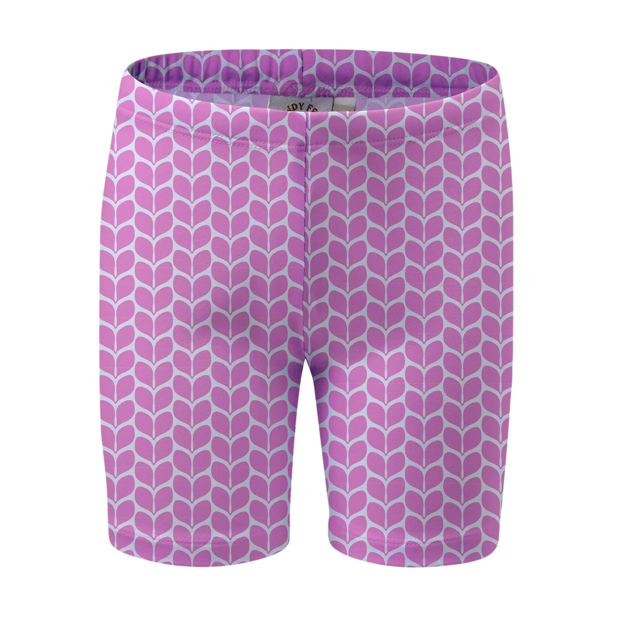 Pink Geo Petal LONG Swim Shorts