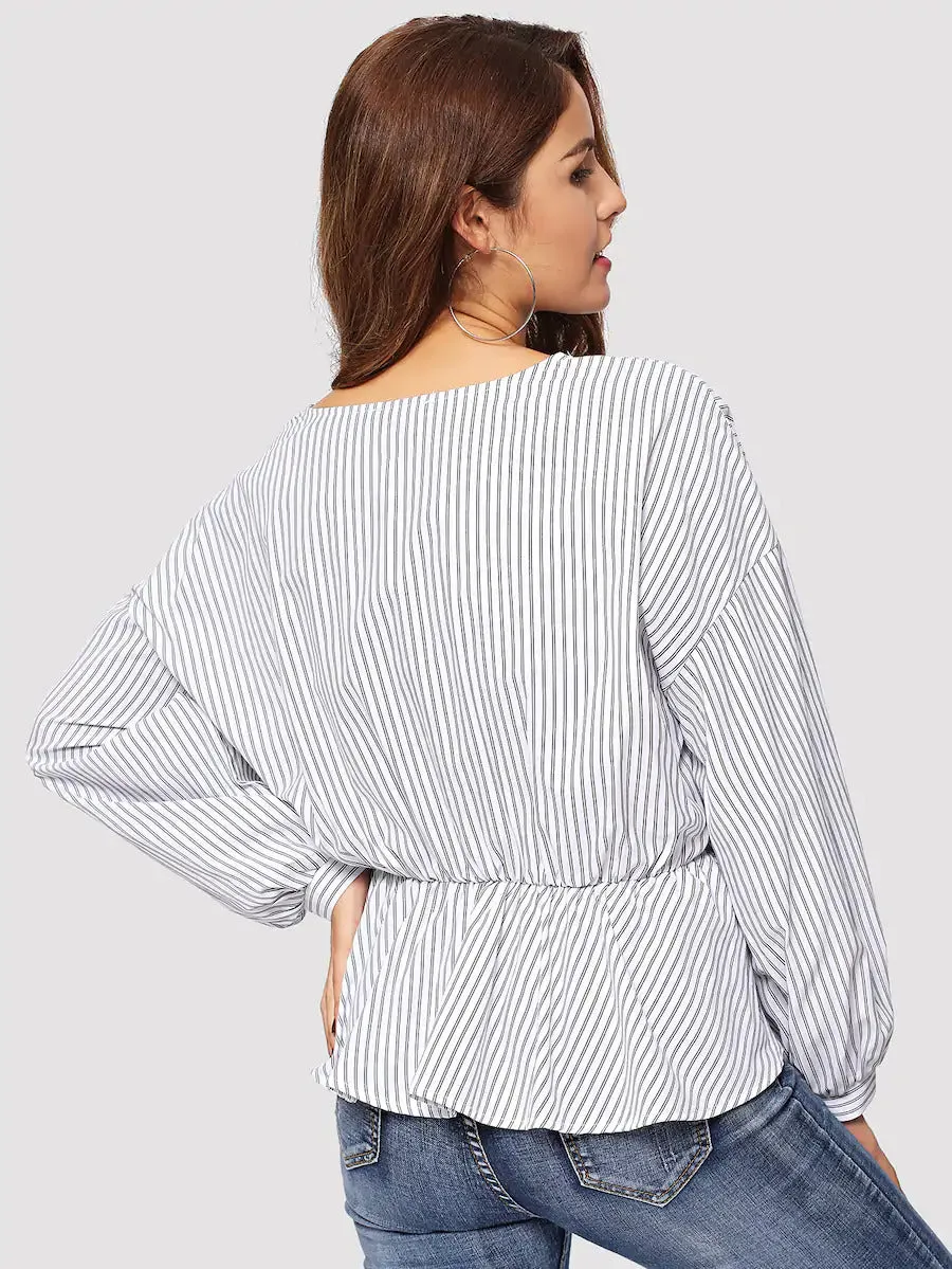 Pinstripe Blouse