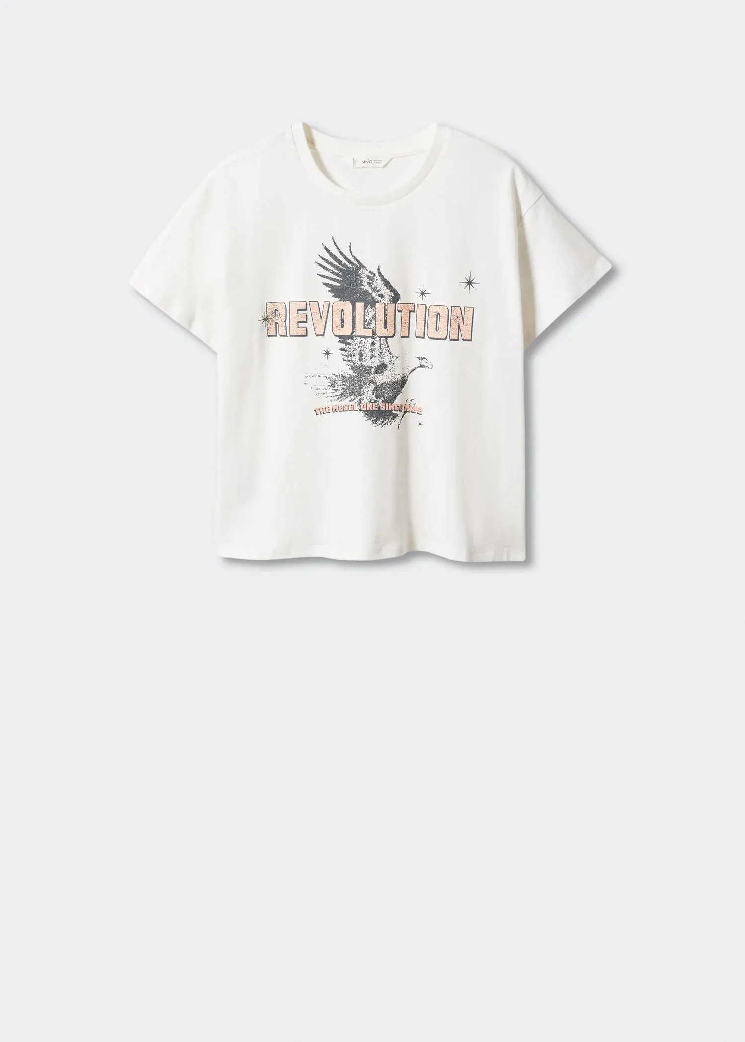 Printed cotton-blend T-shirt