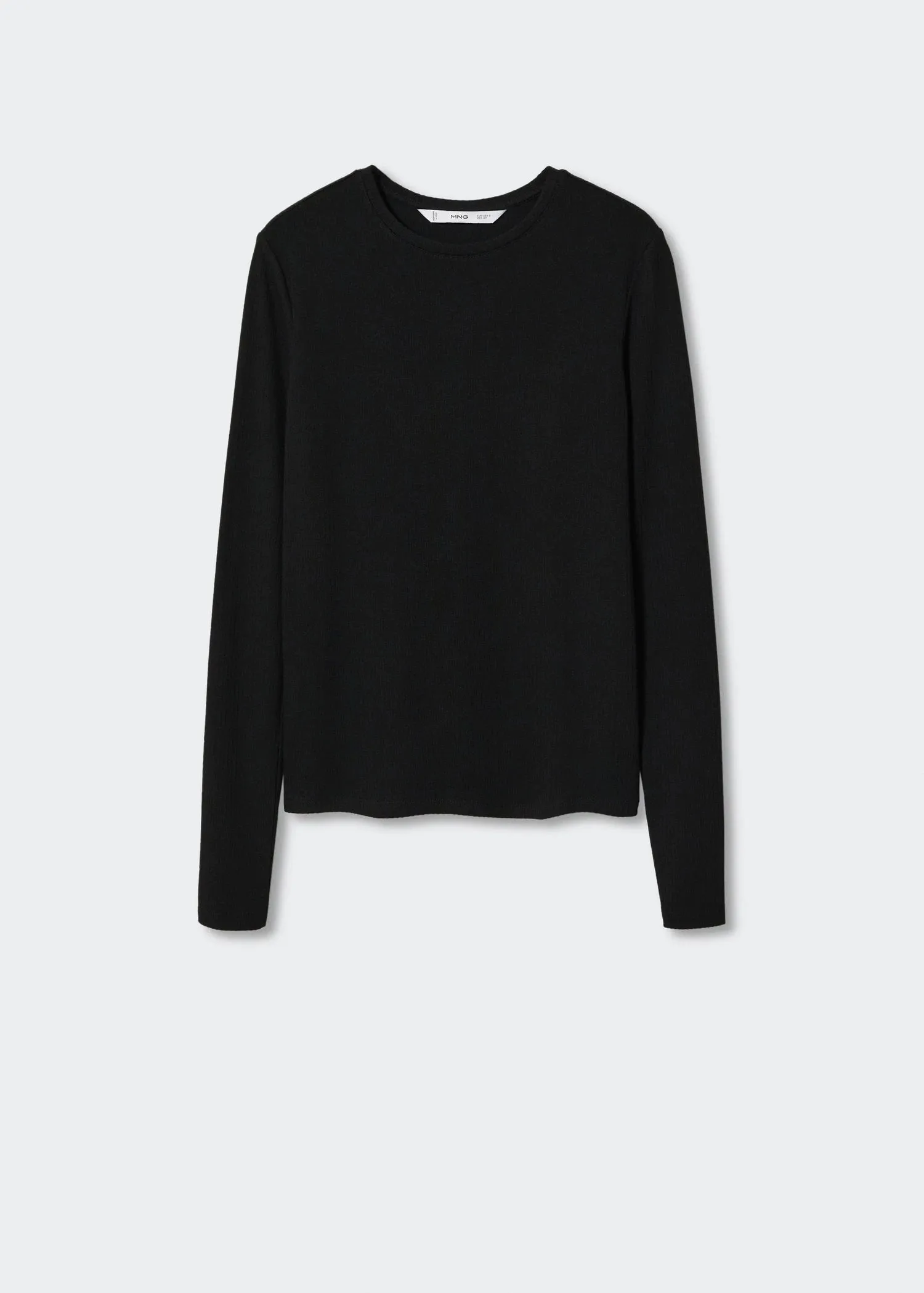 Ribbed knit t-shirt