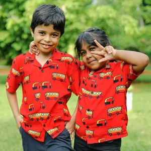 Rickshaw Pattern Kids Shirt