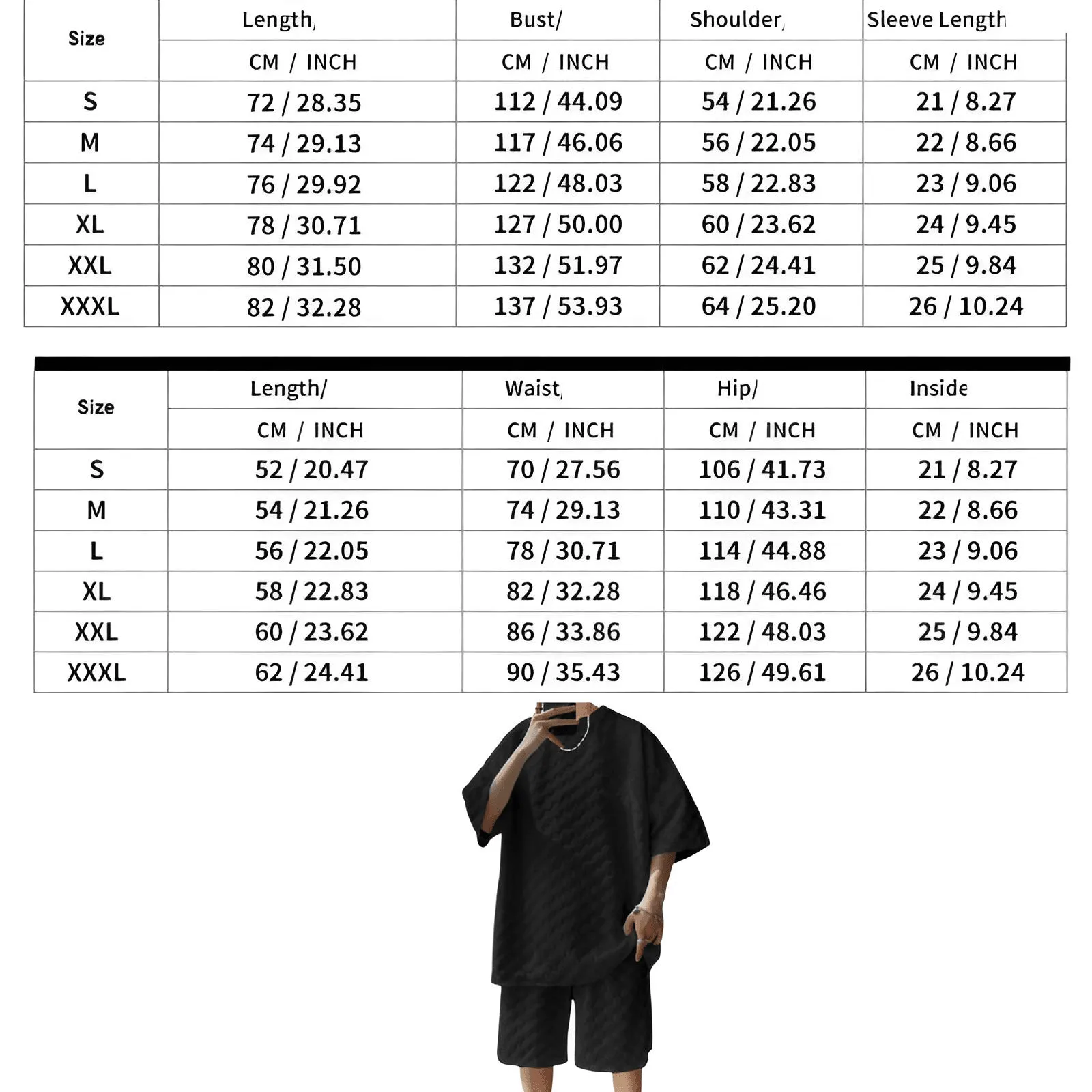 Shorts & T-Shirts For Men's Casual Oversized Two-Piece Set